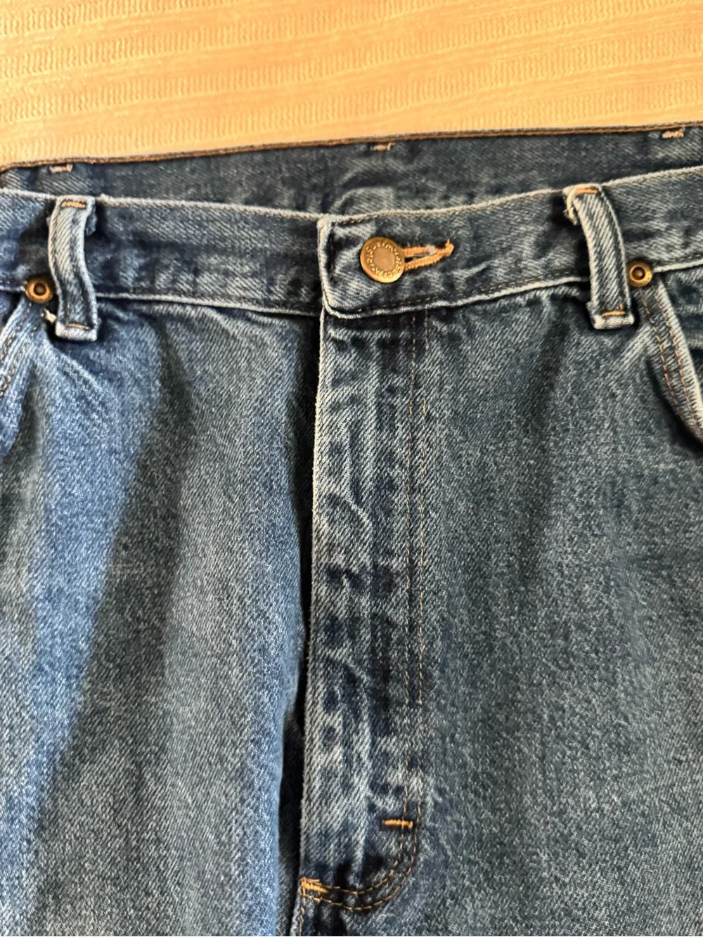 Wrangler Men's Blue Straight-Leg Jeans